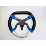 MS Kart Steering Wheel - Black/Blue & White M6
