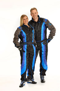 Speed Level 2 CIK/FIA Suit Black/Blue/Grey Size - 170/176