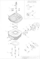 Vortex Mini ROK Cylinder Head O-ring