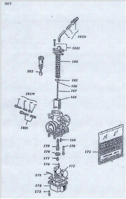 Vortex Mini ROK Dellorto Carburetor PHBG 18 – TCB Motorsport